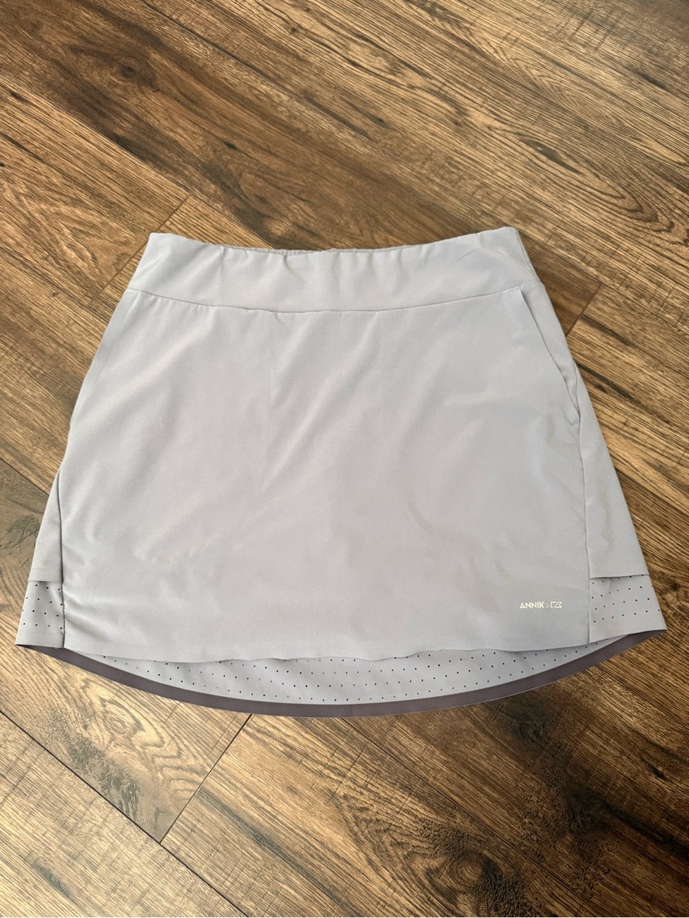 Annika Cutter & Buck Light Gray Golf Skort